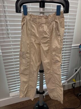 SO Beige Girl Cargo Pants with Elastic Waist
